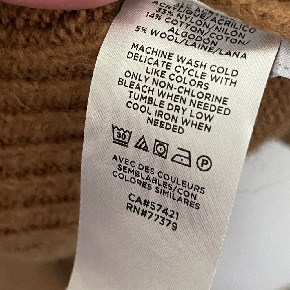 NWOT ANN TAYLOR Fair Isle Color Block Sweater - Picture 7 of 7